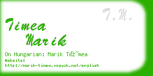 timea marik business card